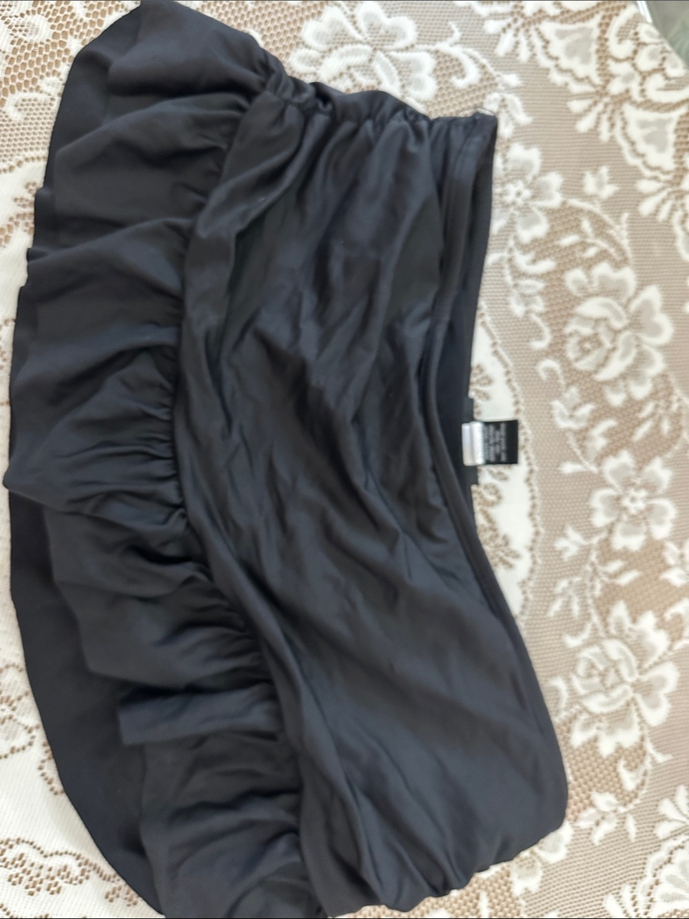 Apt. 9 Black Ruffled Skater Skirt